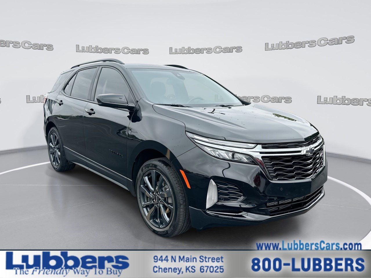 2023 Chevrolet Equinox RS in Mosaic Black Metallic — front three-quarter view