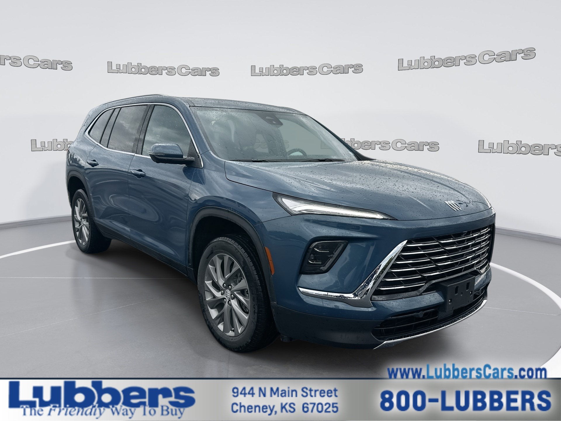 2026 Buick Enclave Preferred in Ocean Blue Metallic — front three-quarter view